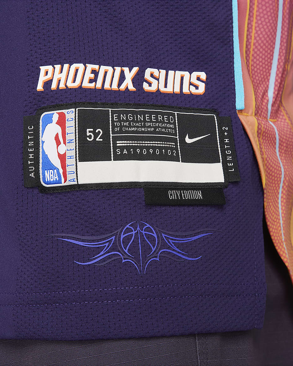 Devin Booker Nike Authentic Jersey Phoenix Suns City Edition Valley shops Size XL 52